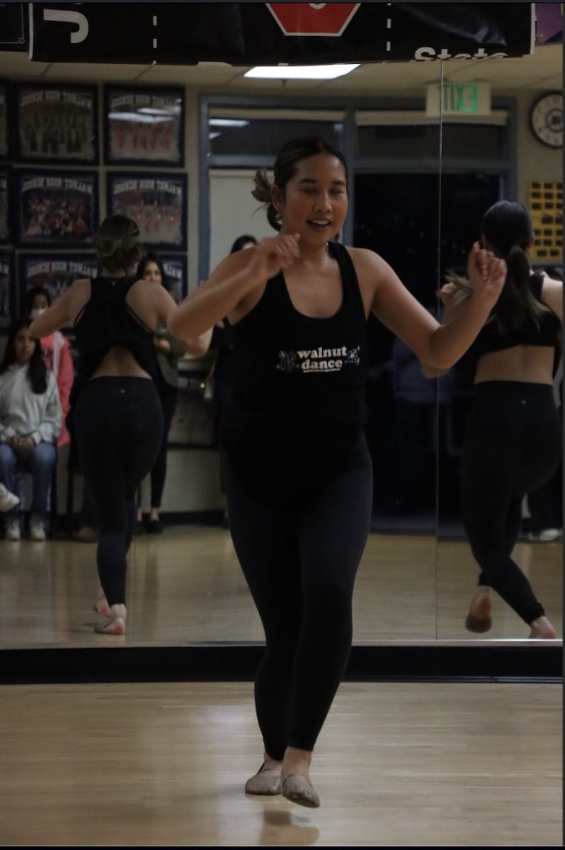 Dance Team junior Kiara David performs a choreographed routine.