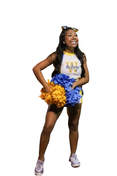 Sideline Cheer Captain senior Destiny Estrada.