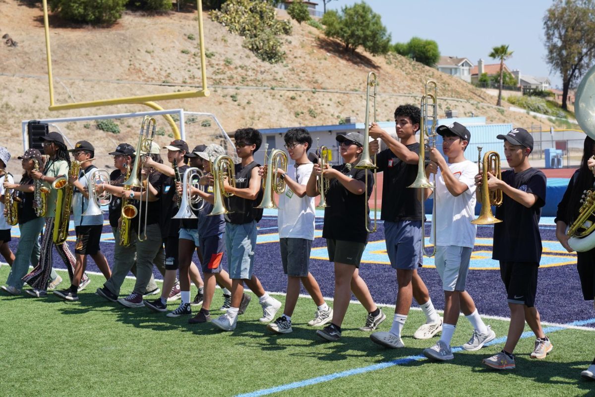 Summer steps | Band Camp was held in August to maintain their instrumental skills.