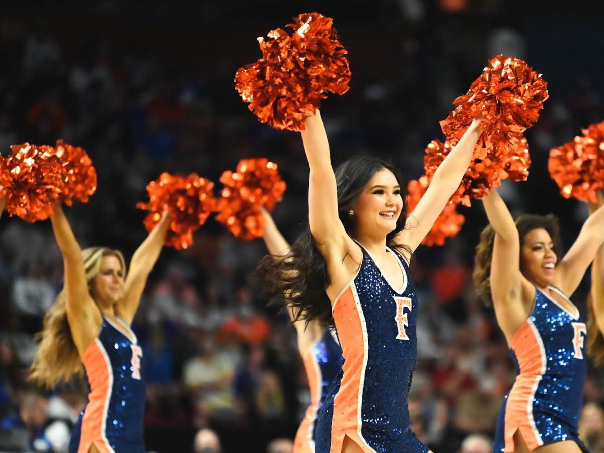 Assistant coach Jordan Takai during her time in the California State University of Fullerton Dance Team. 