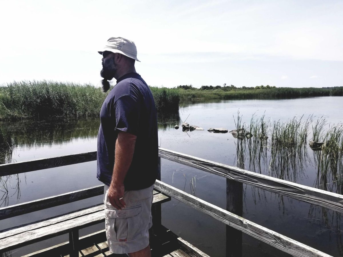 Ian Everts visits the Back Bay National Wildlife Refuge in July, 2021 and admires the scenery around him.