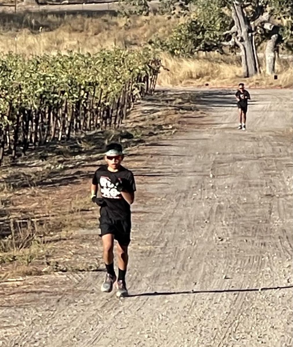 Freshman Aston Dong competes in a 10K Spartan race in San Luis Obispo.