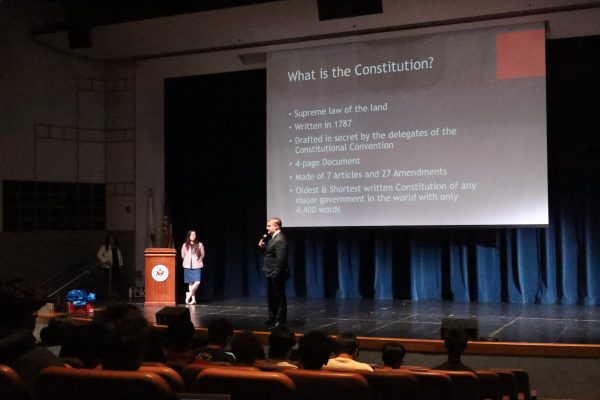 Navigation to Story: Representatives from San Bernardino District Attorney’s Office come to Walnut High School to teach students