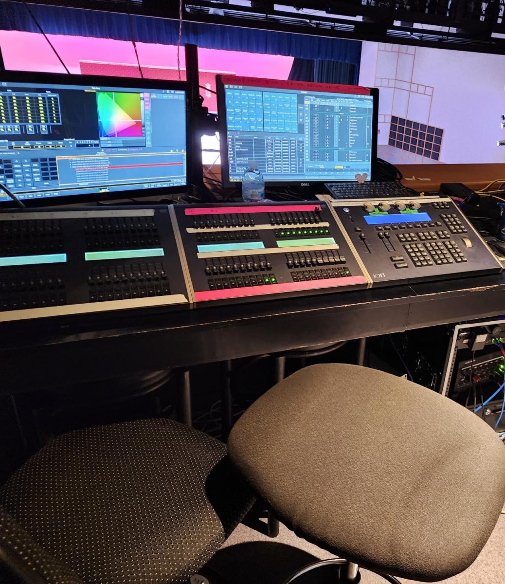 Stagecraft focuses on developing a variety of skills, including learning how to adjust the lighting of the stage to complement different productions' atmospheres. 